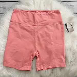 NEW Free People Movement Peach Pink Biker Shorts